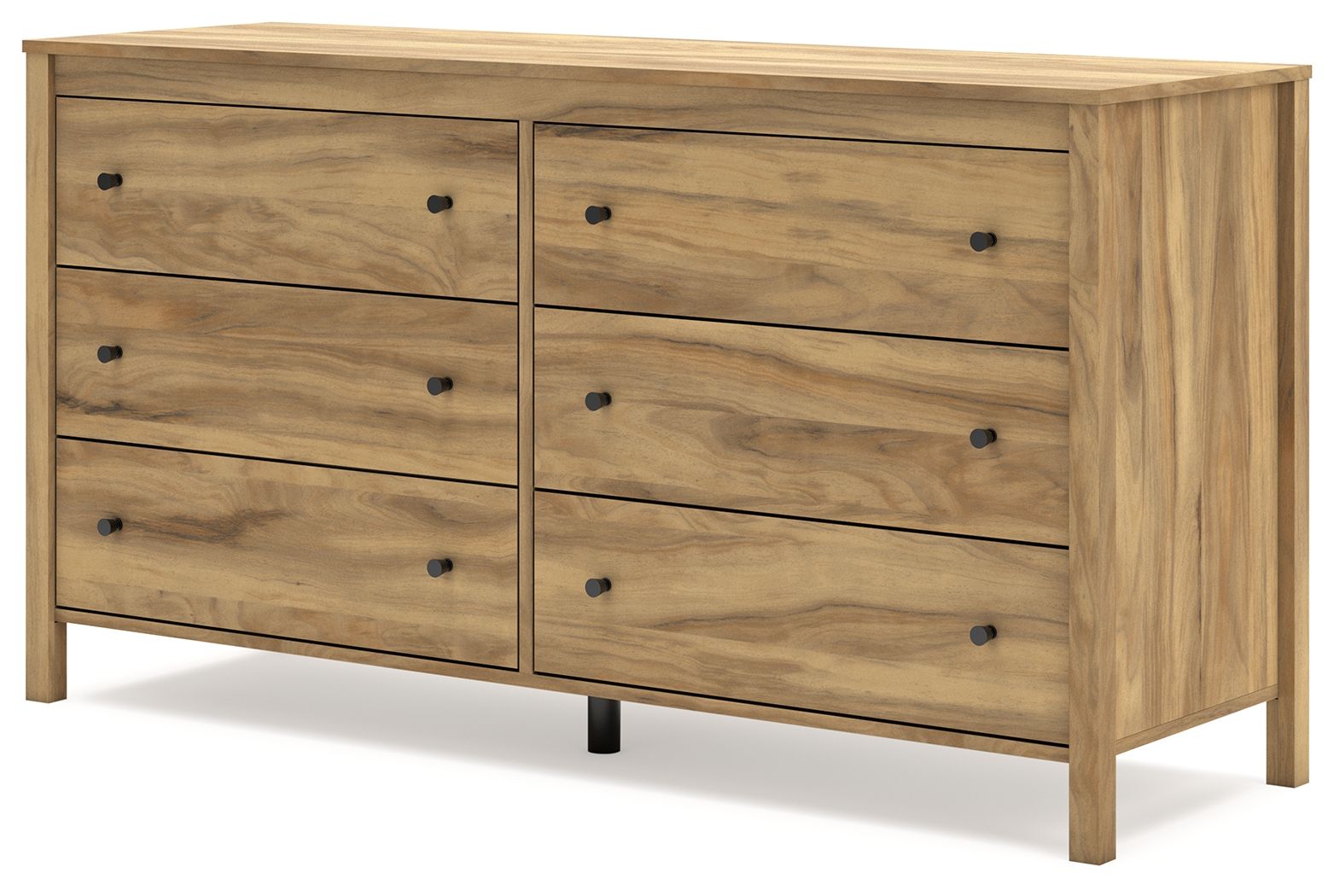 Bermacy - Six Drawer Dresser - Light Brown