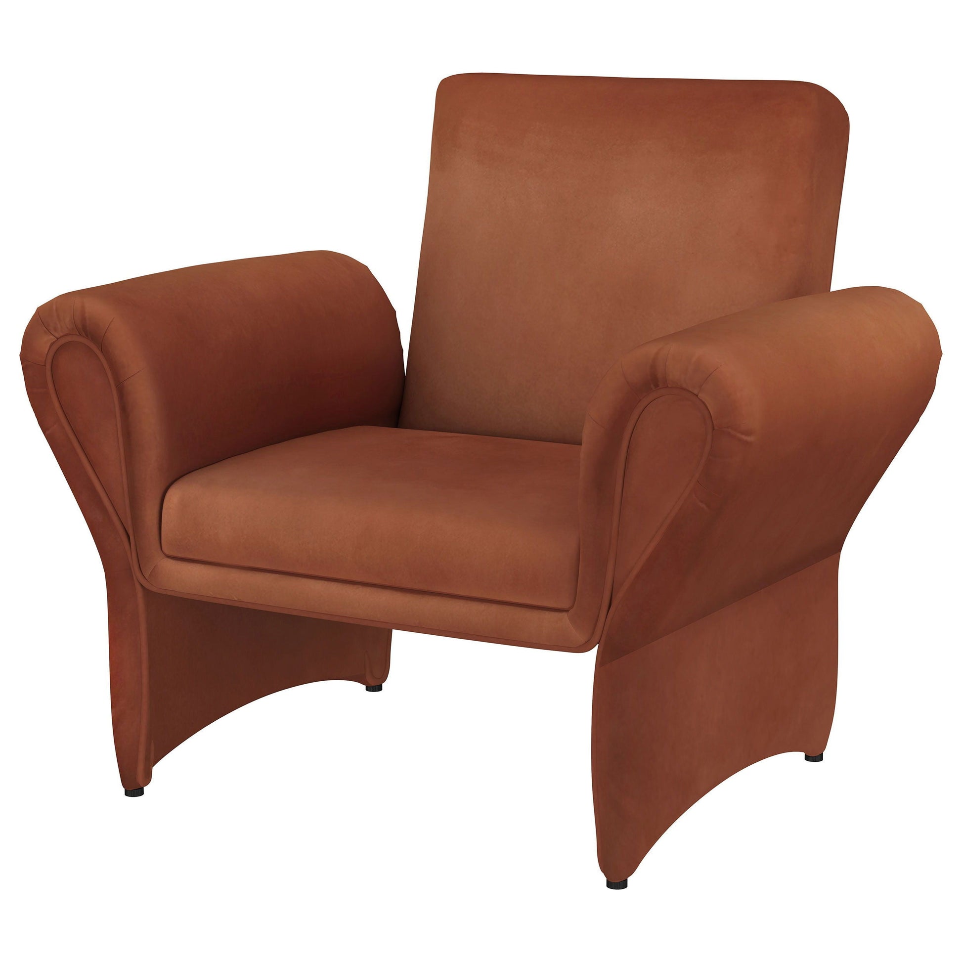 Coaster Fine Furniture Liana - Upholstered Roll Arm Accent Armchair - Rust | Meri Furniture