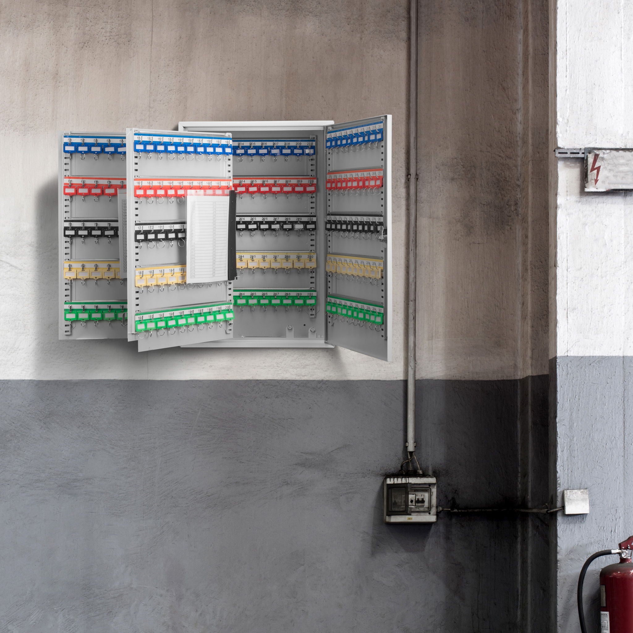 Adjustable Key Cabinet With Lock