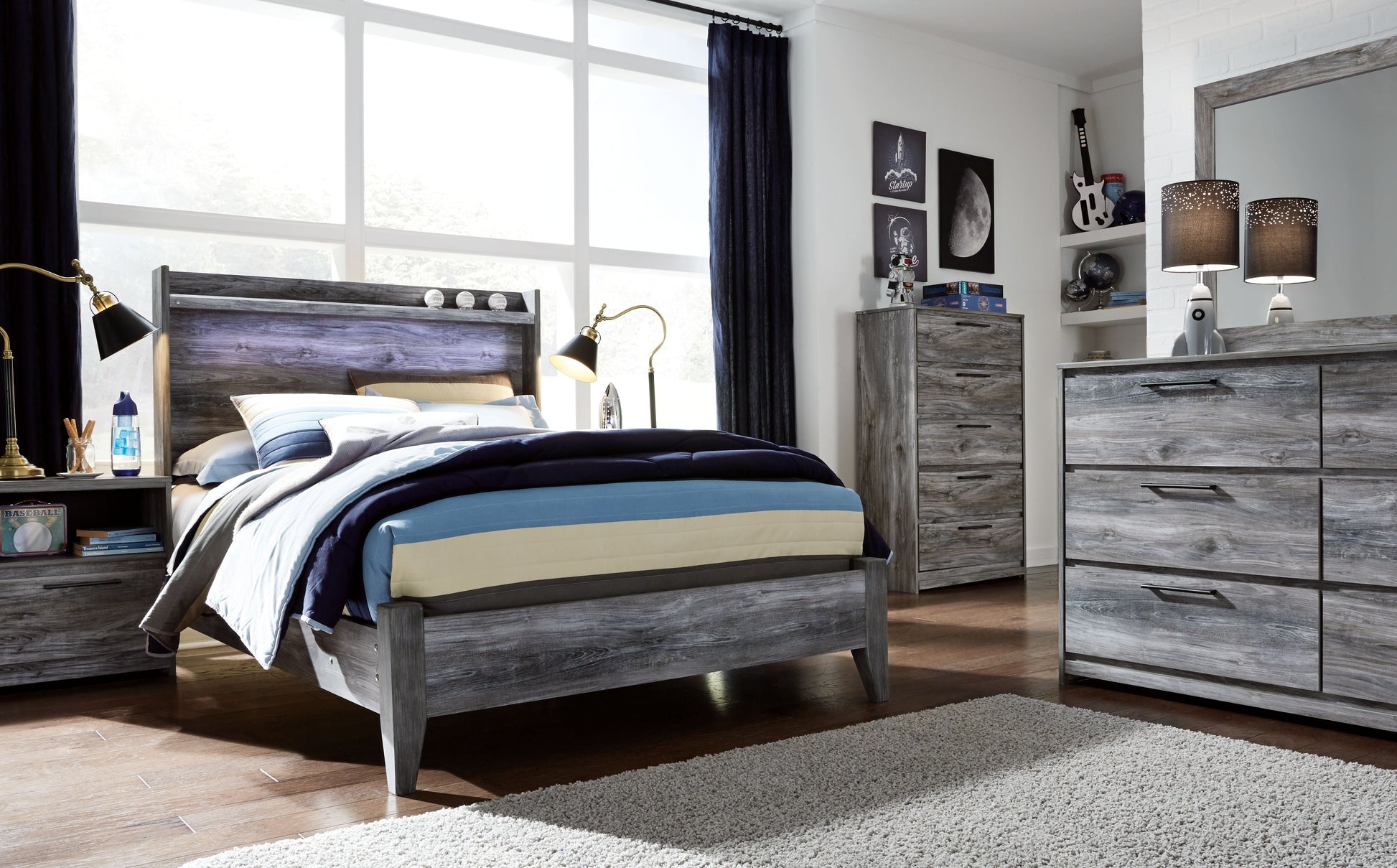 Signature Design by Ashley® Baystorm - Panel Bed | Meri Furniture
