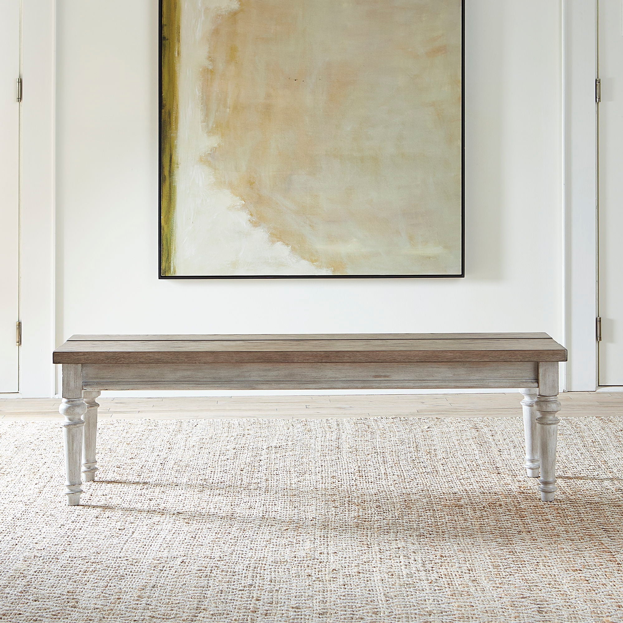 Liberty Furniture Heartland - Bench - White | Meri Furniture