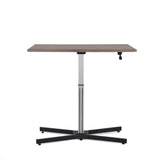 Take a break and get out of the chair once in a while with the adjustable Inscho lift desk. The sturdy base and the large table top allow for plenty of room for working in both sitting or standing positions.