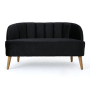 Modern Classic Shell Backed Loveseat