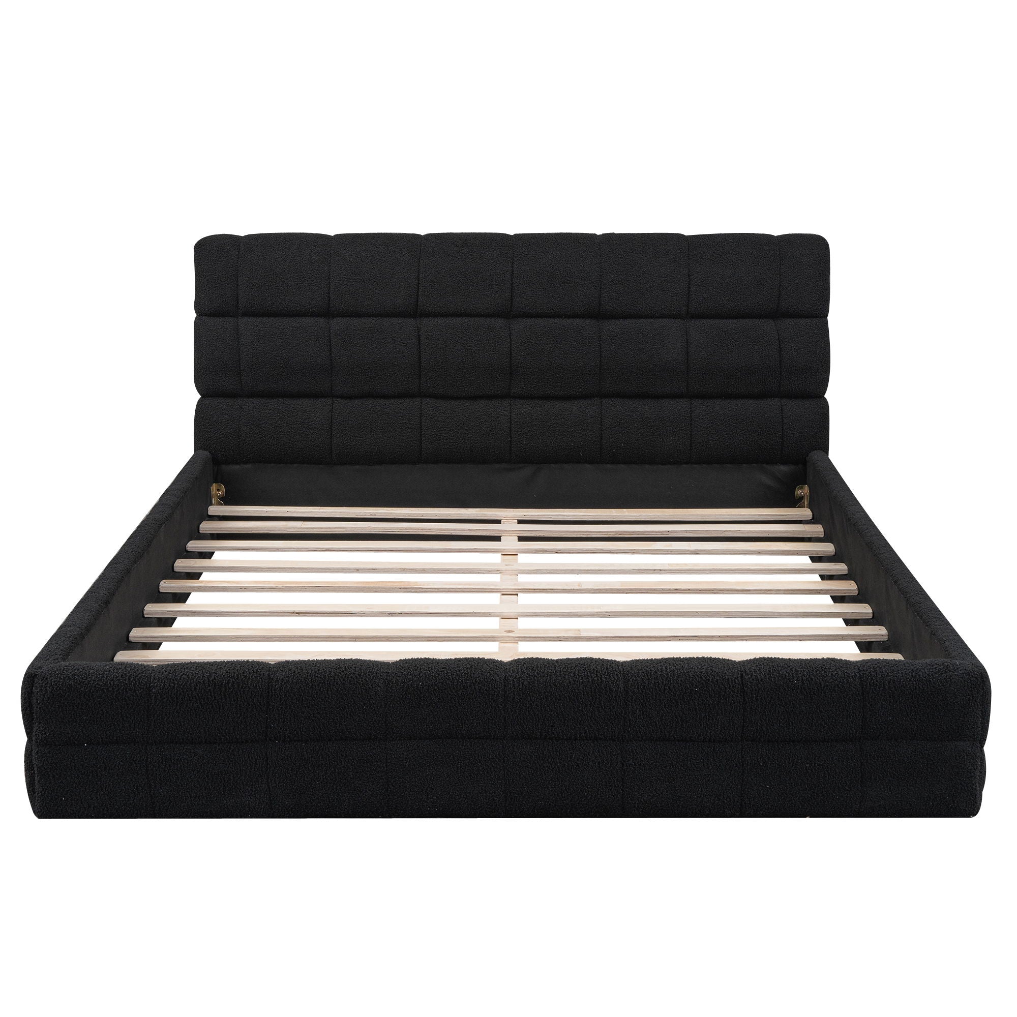 Upholstered Platform Bed With Headboard