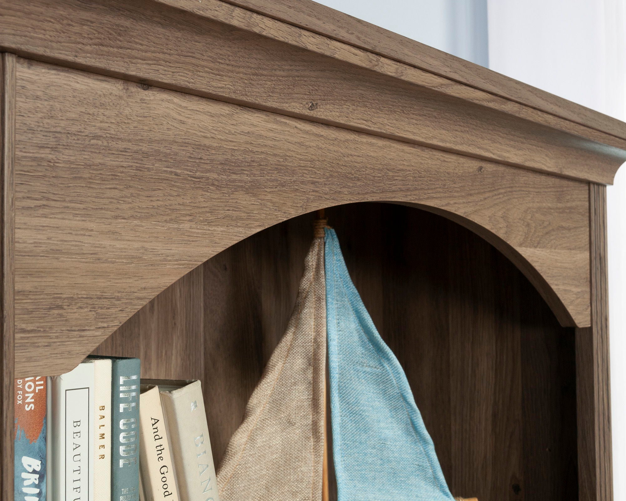 5-Shelf Bookcase in Salt Oak