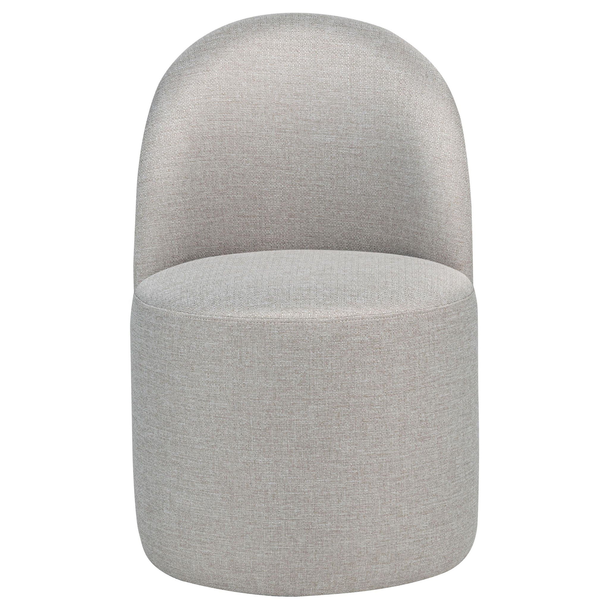 Aubrey Upholstered Barrel Dining Side Chair Beige (Set of 2)