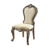 ACME Latisha - Side Chair (Set of 2) - Antique Oak Finish | Meri Furniture
