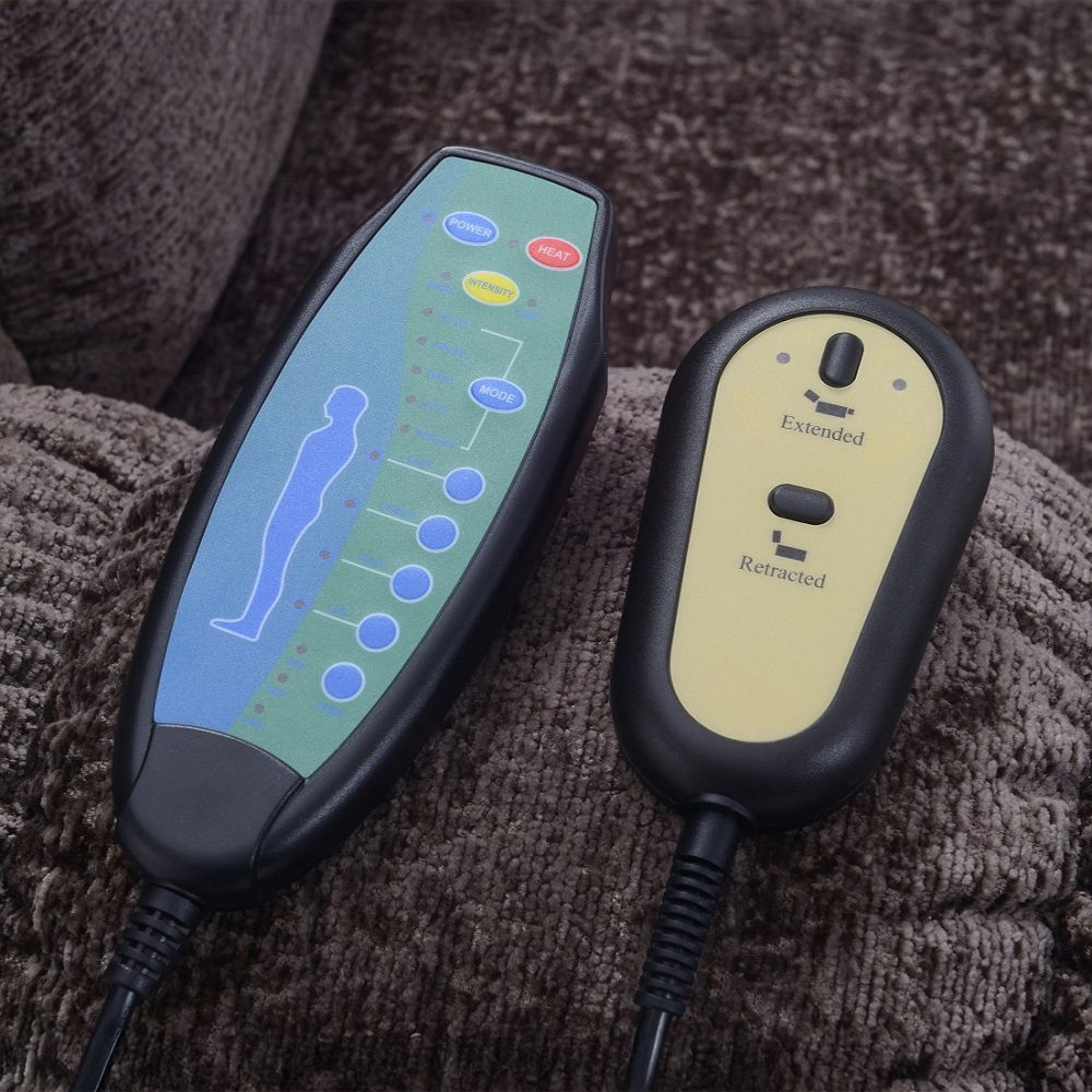 Pacay - Power Recliner With Lift, Heating & Massage - Brown Chenille