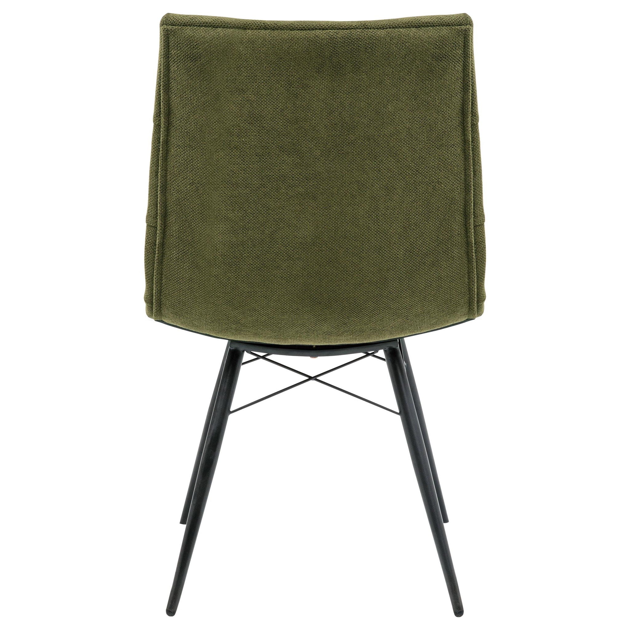 Aiken Fabric Upholstered Dining Side Chair Saddle Forest Green (Set of 4)