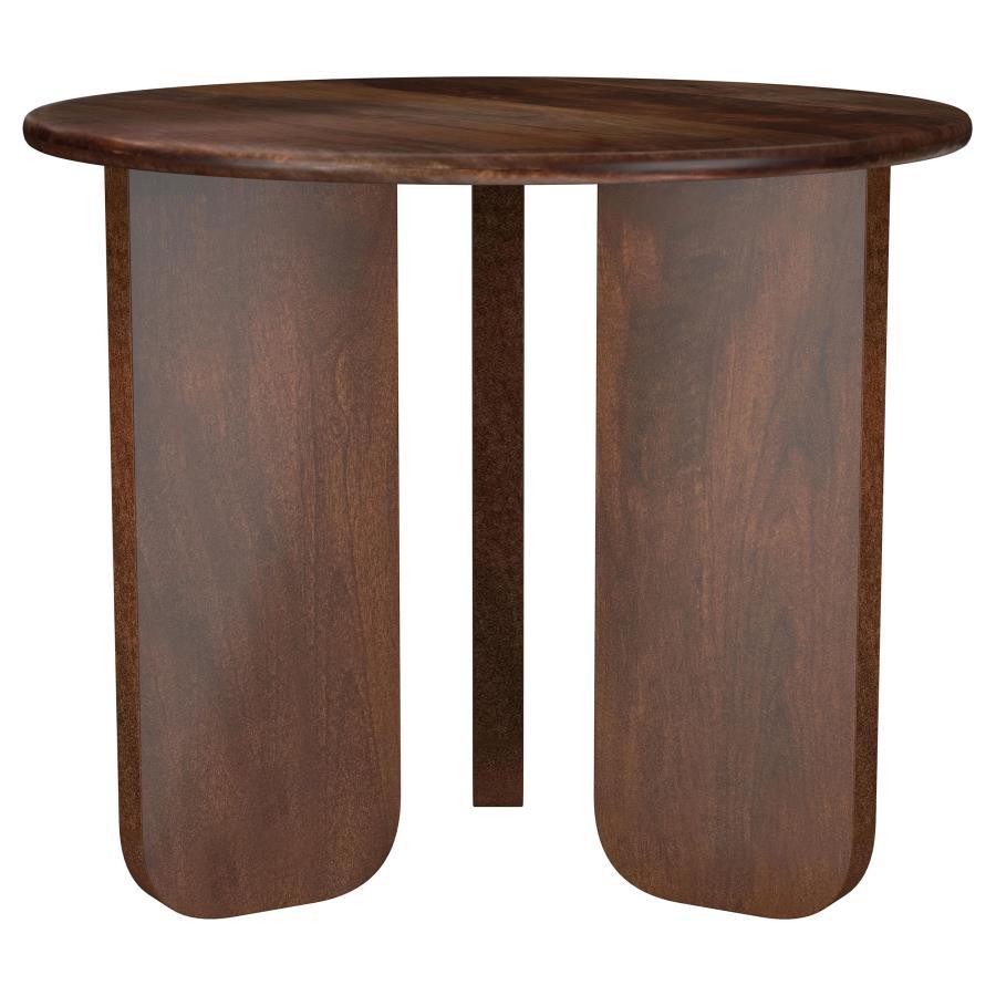 Coaster Fine Furniture Dale - Round Solid Mango Wood Table | Meri Furniture