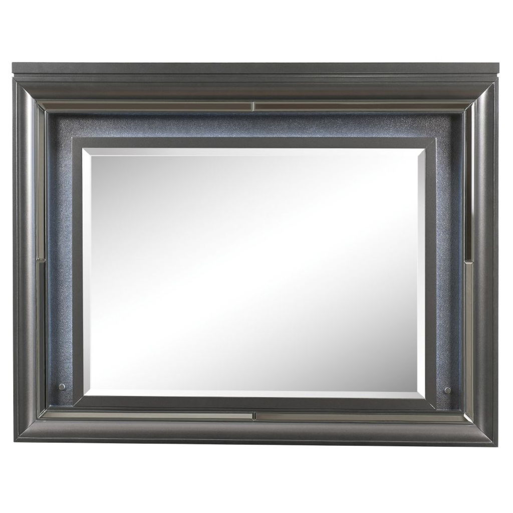 ACME Sawyer - Mirror - Metallic Gray | Meri Furniture