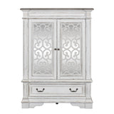 Abbey Park - Mirrored Door Chest - White