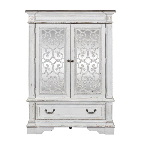 Abbey Park - Mirrored Door Chest - White