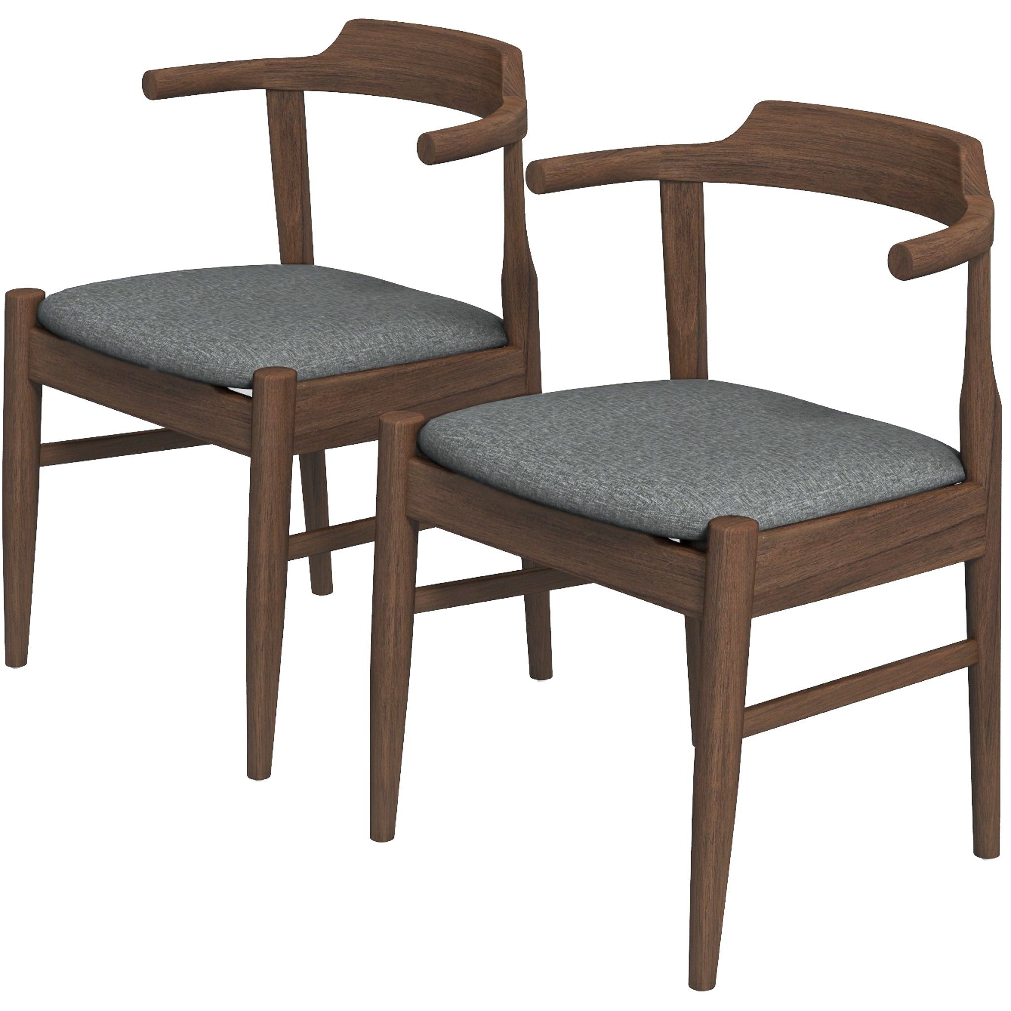 Dakota - Mid-Century Modern Velvet Dining Chair (Set of 2)