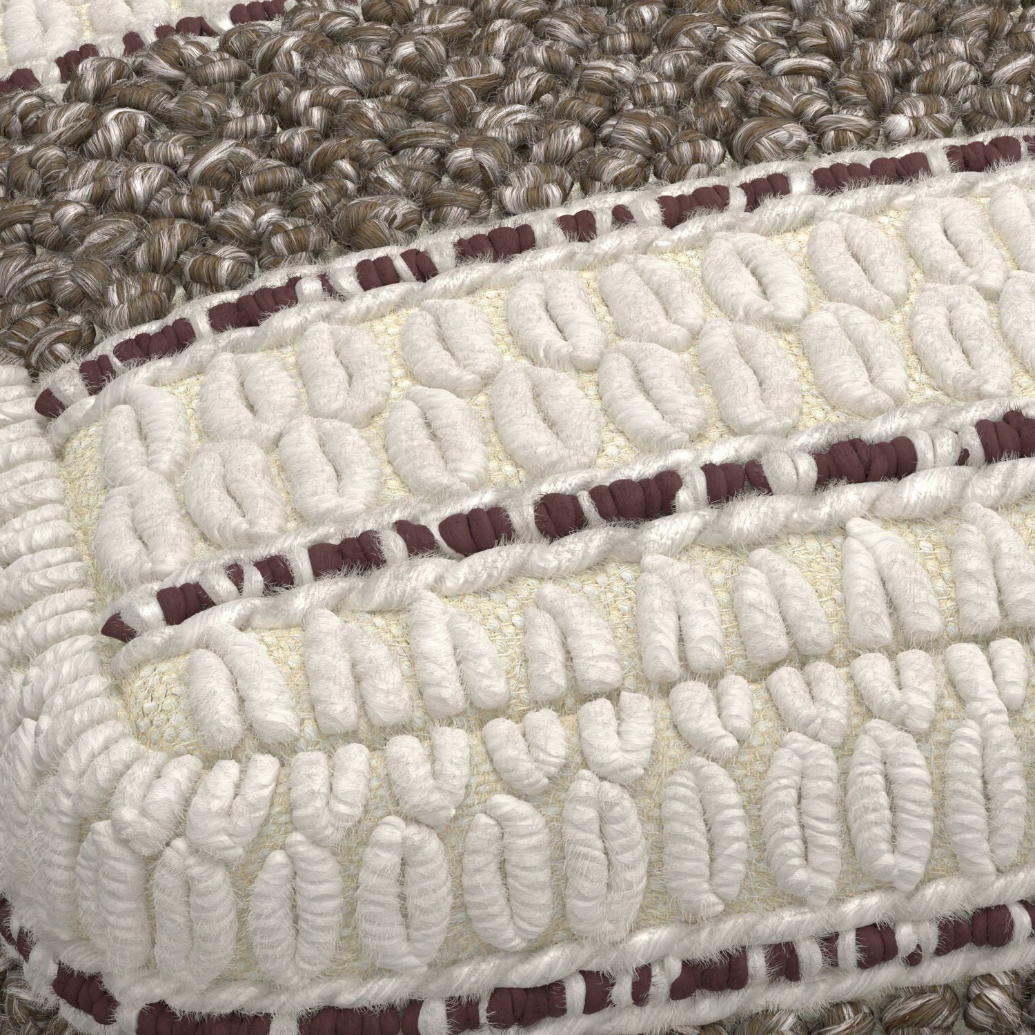 Grady - Handcrafted Square Pouf