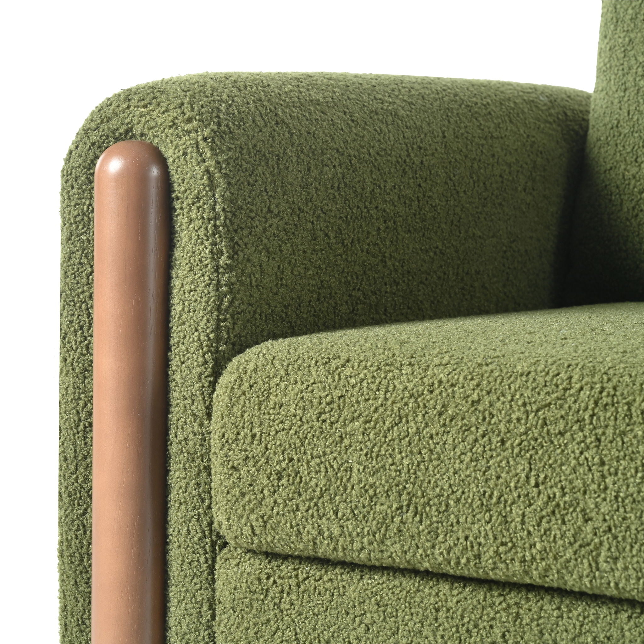 Oversized Accent Chair With Curved Armrests