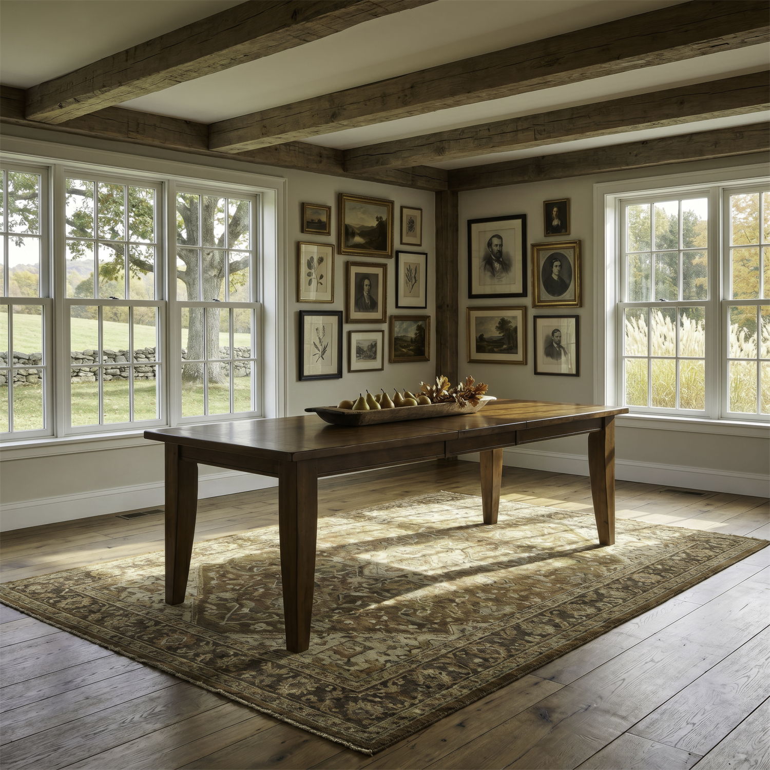 Treasures - Rectangular Leg Table - Rustic Oak