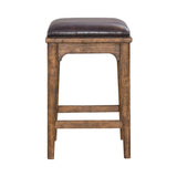 Ashford - Upholstered Console Stool - Light Brown