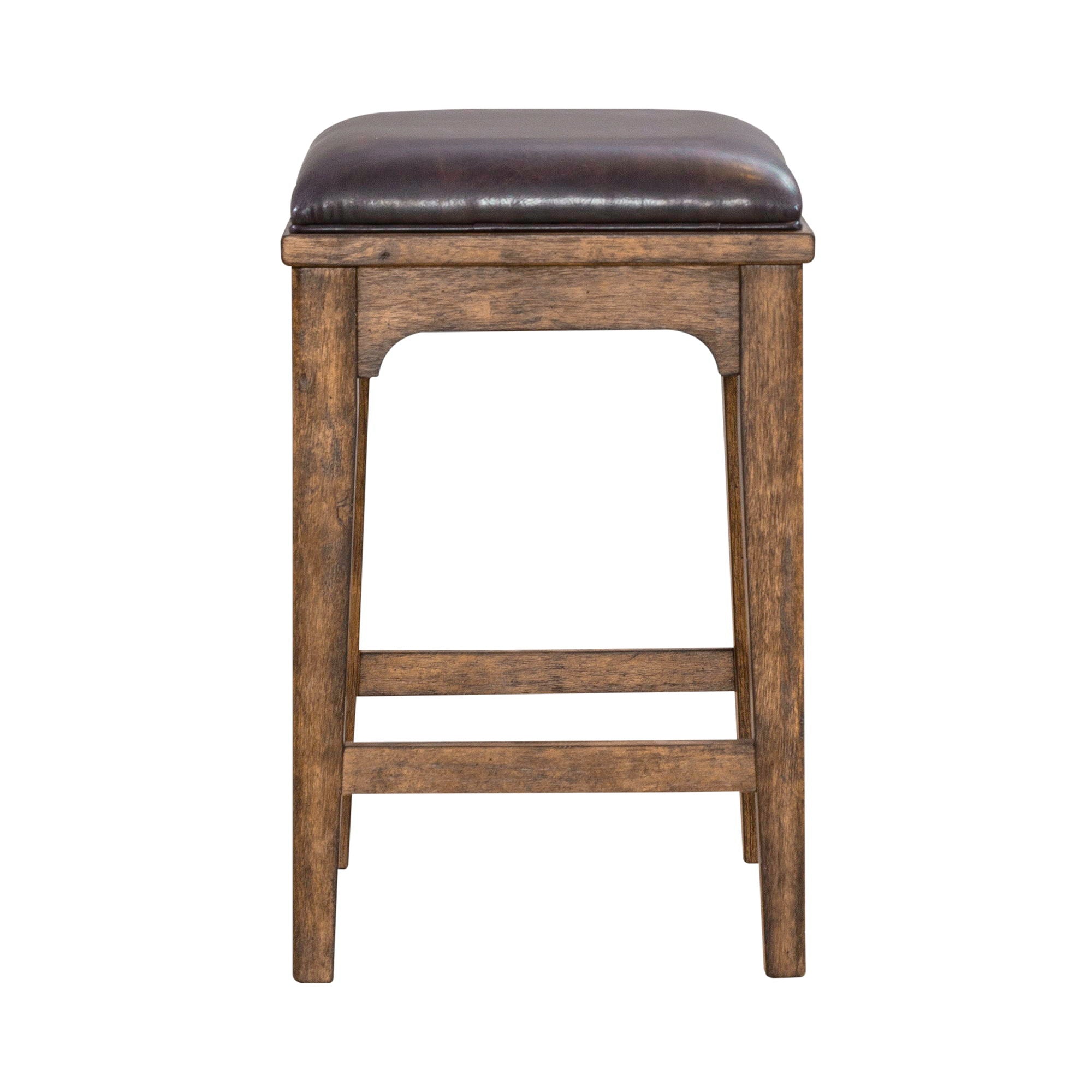 Liberty Furniture Ashford - Upholstered Console Stool - Light Brown | Meri Furniture