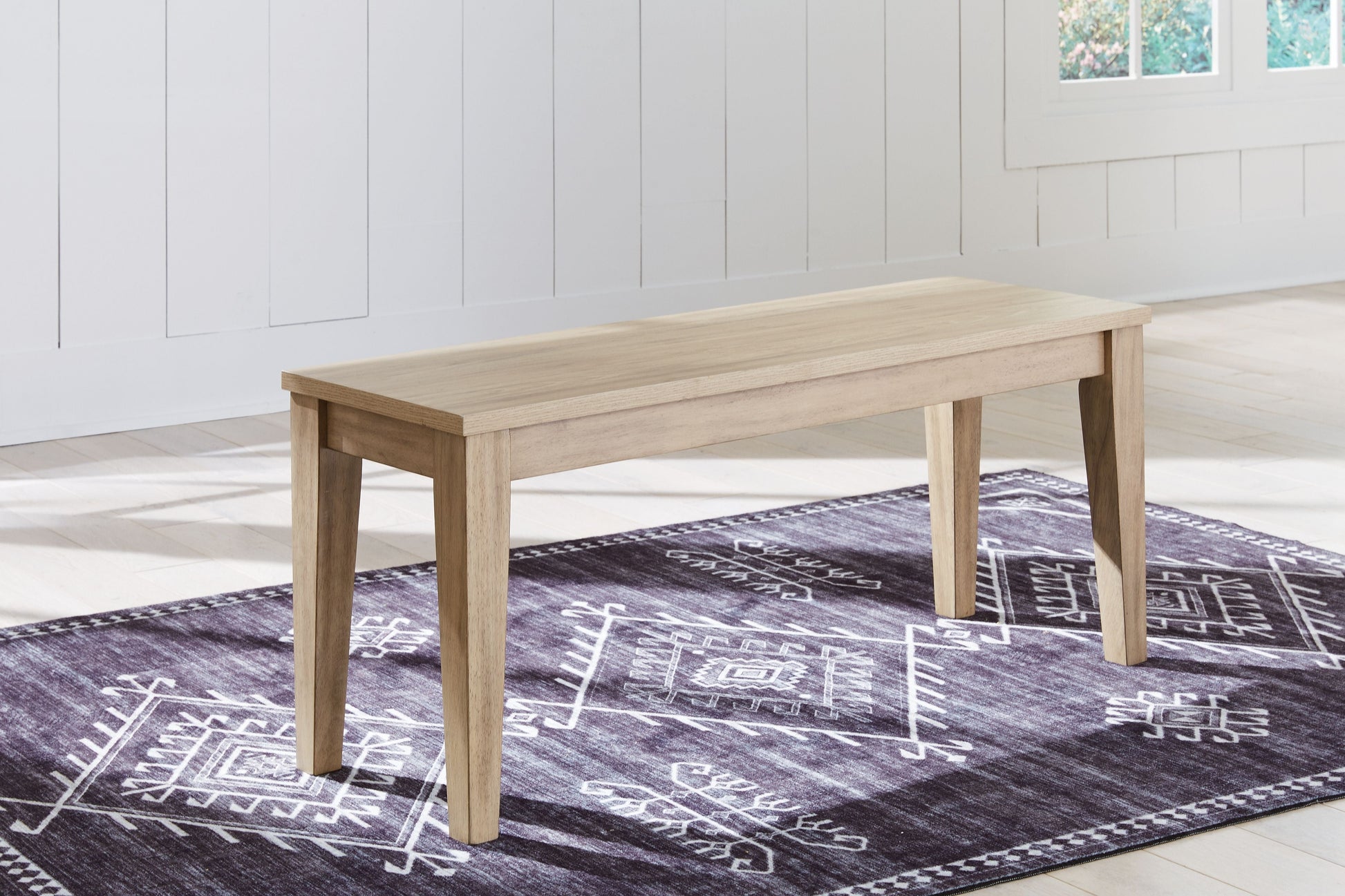 Signature Design by Ashley® Gleanville - Light Brown - Large Dining Room Bench | Meri Furniture
