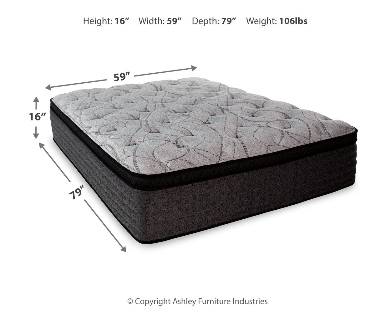 Ashley Furniture RAC - Euro Top Mattress | Meri Furniture