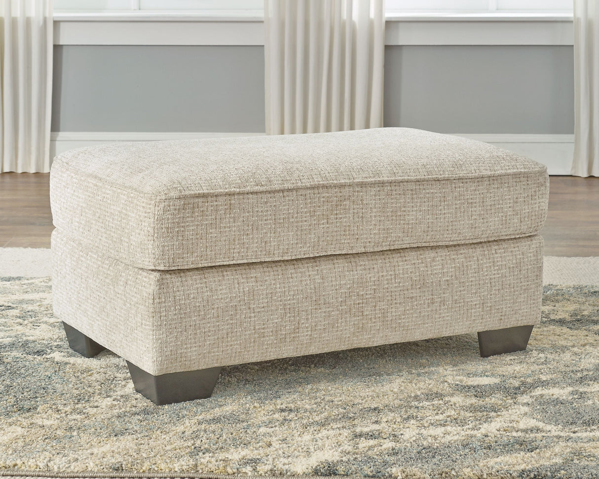 Ashley Furniture Haisley - Ivory - Ottoman | Meri Furniture