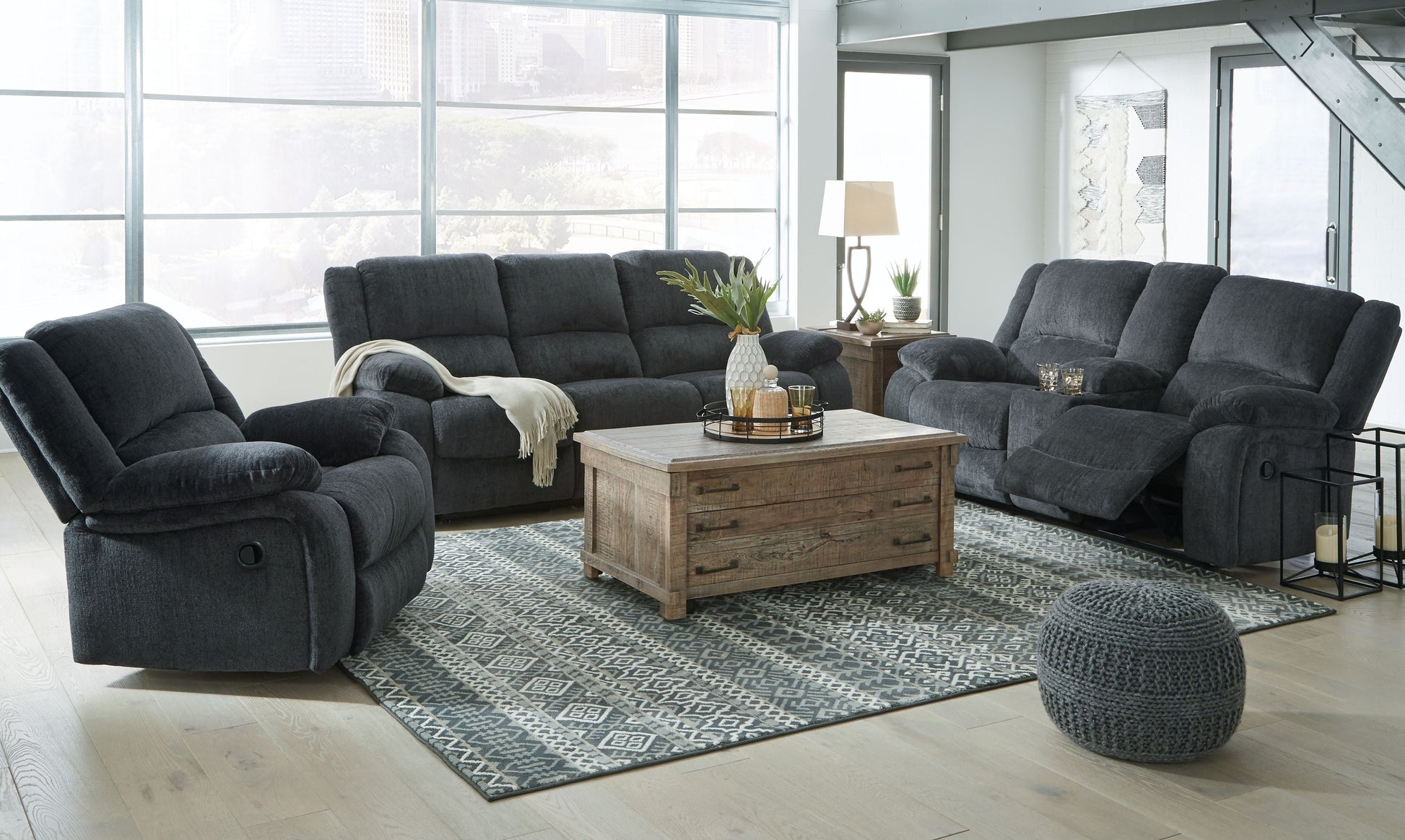 Signature Design by Ashley® Draycoll - Reclining Living Room Set | Meri Furniture