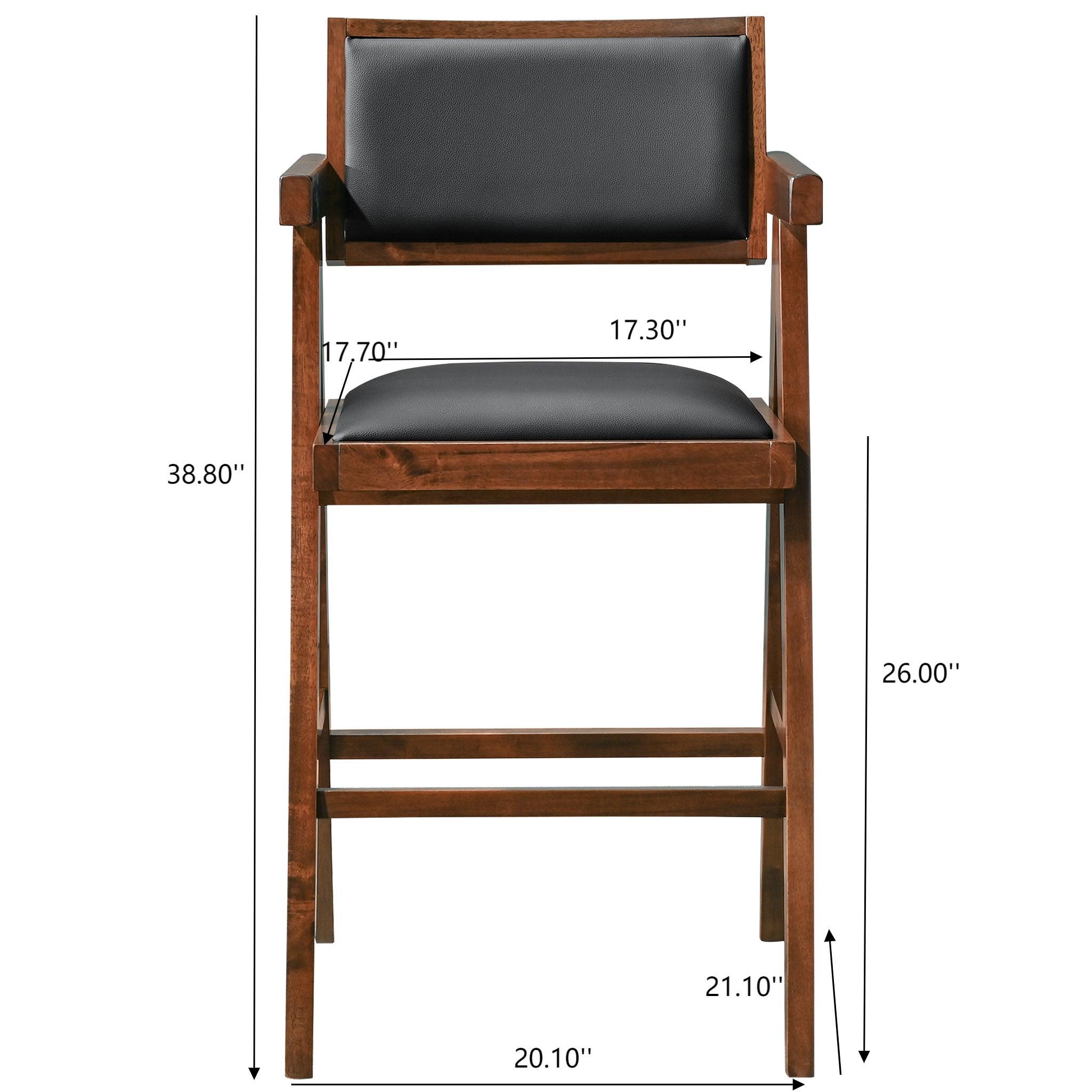 Athena - Counter Chair - Black / Brown