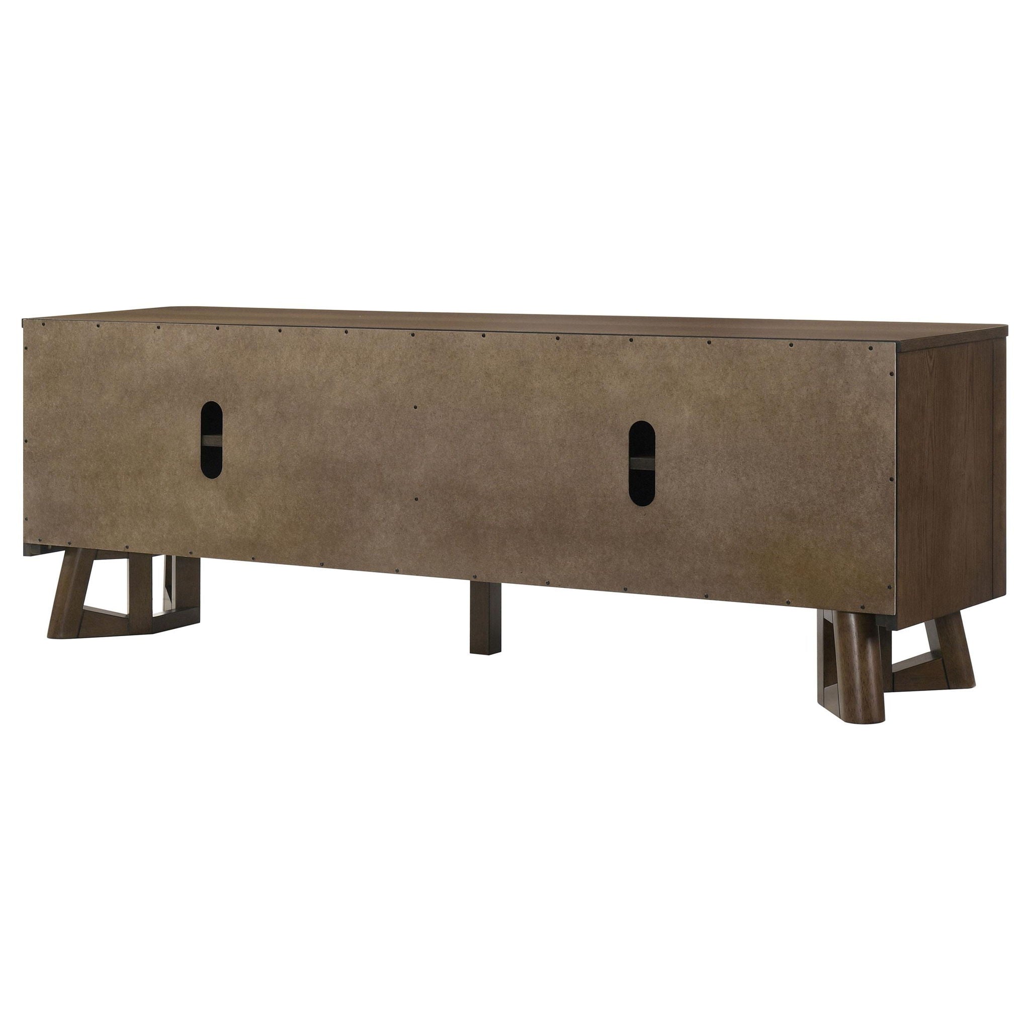 Trotter 71-inch 4-Door Wood TV Stand Media Console Brown