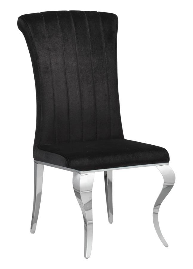 Coaster Fine Furniture Ellie - Mirrored Pedestal Dining Table Set | Meri Furniture