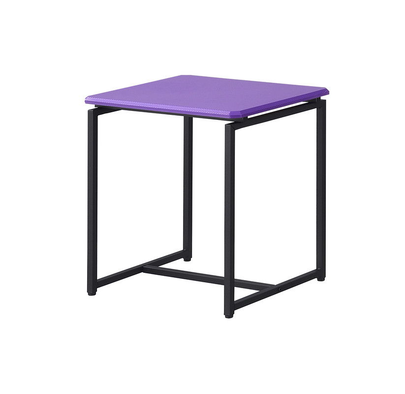 GT 3 Piece Violet Carbon Fiber Wrap 39.5"W Coffee Table and End Table Set