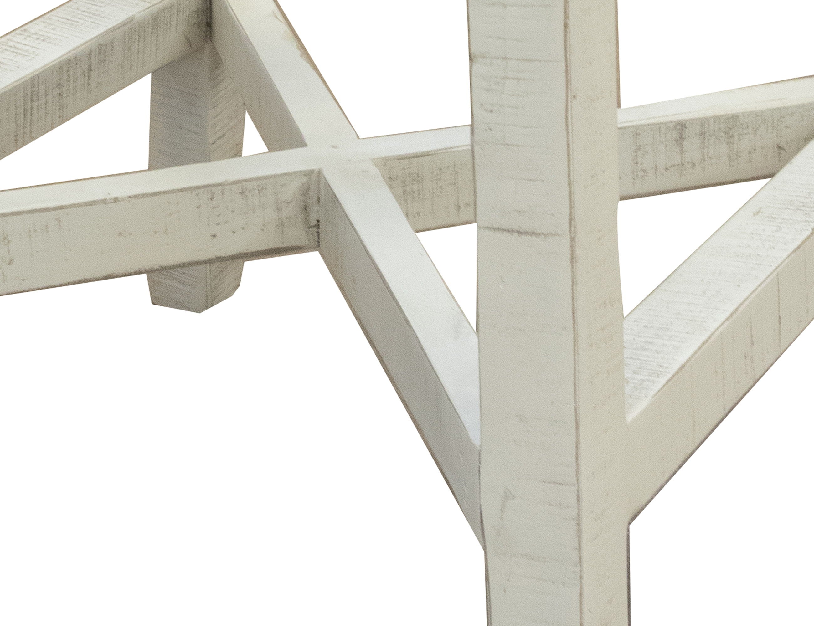 International Furniture Direct Stone - Stool With Fabric Seat - Antiqued Ivory / Weathered Gray | Meri Furniture