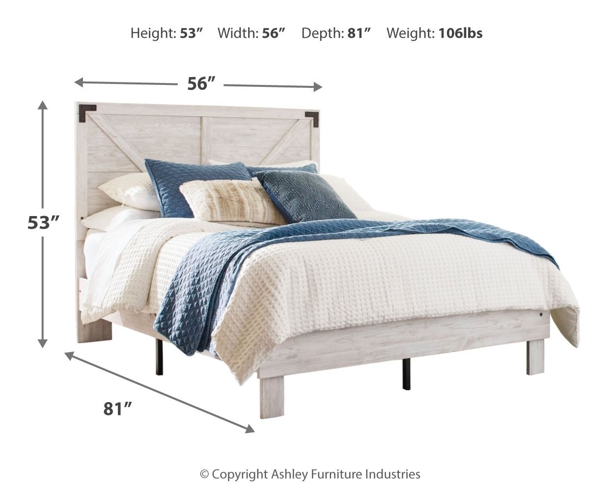 Signature Design by Ashley® Shawburn - Panel Bed | Meri Furniture