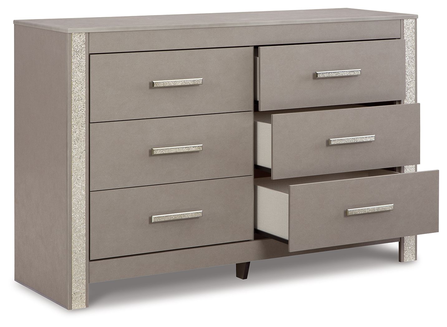 Signature Design by Ashley® Surancha - Gray - Six Drawer Dresser | Meri Furniture