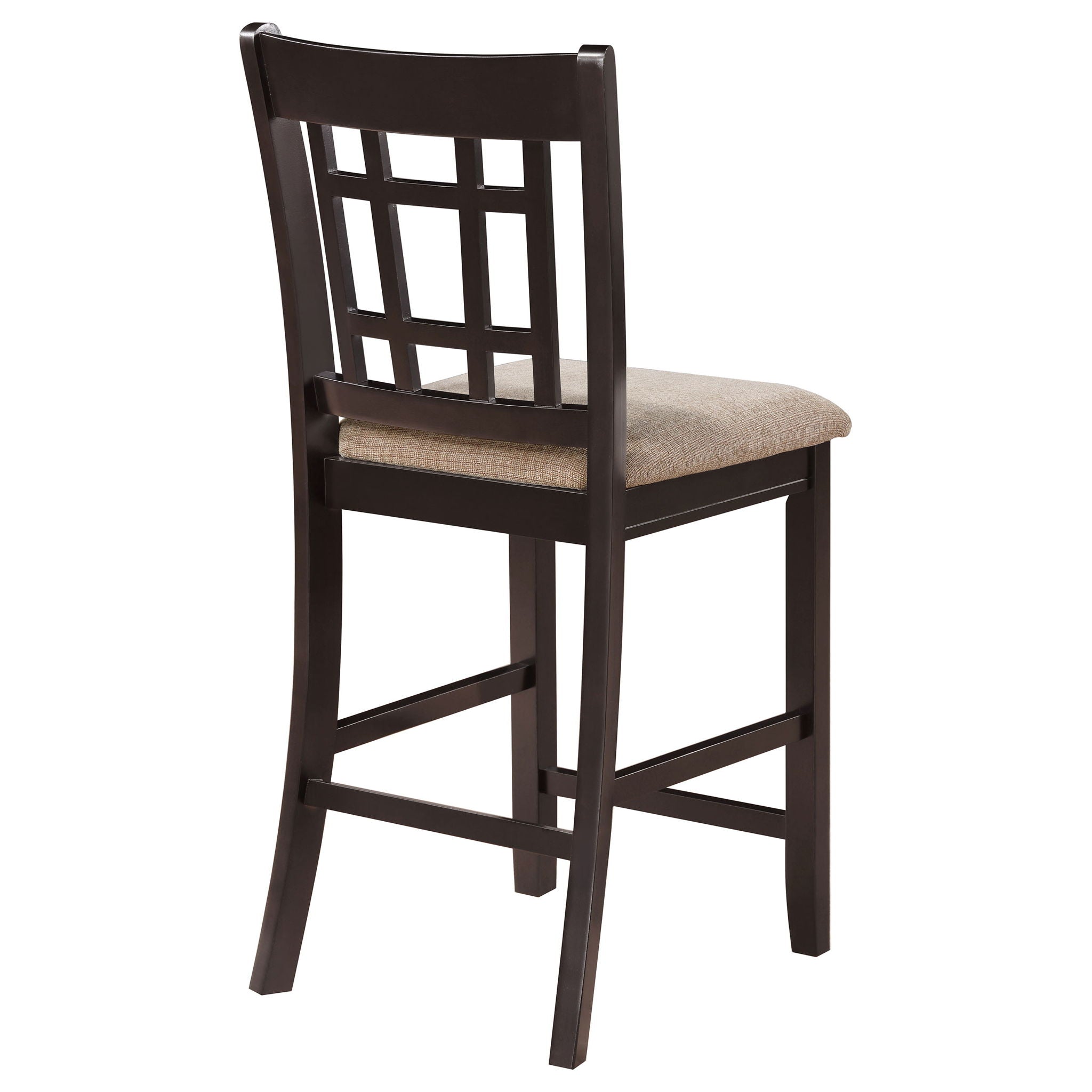 Lattice Back Counter Height Stools (Set of 2)