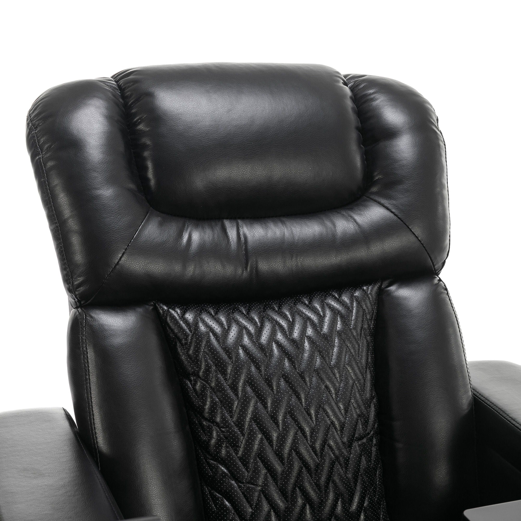 270 Degree Swivel Power Recliner With Tray Table, Phone Holder, Cup Holder, USB Port