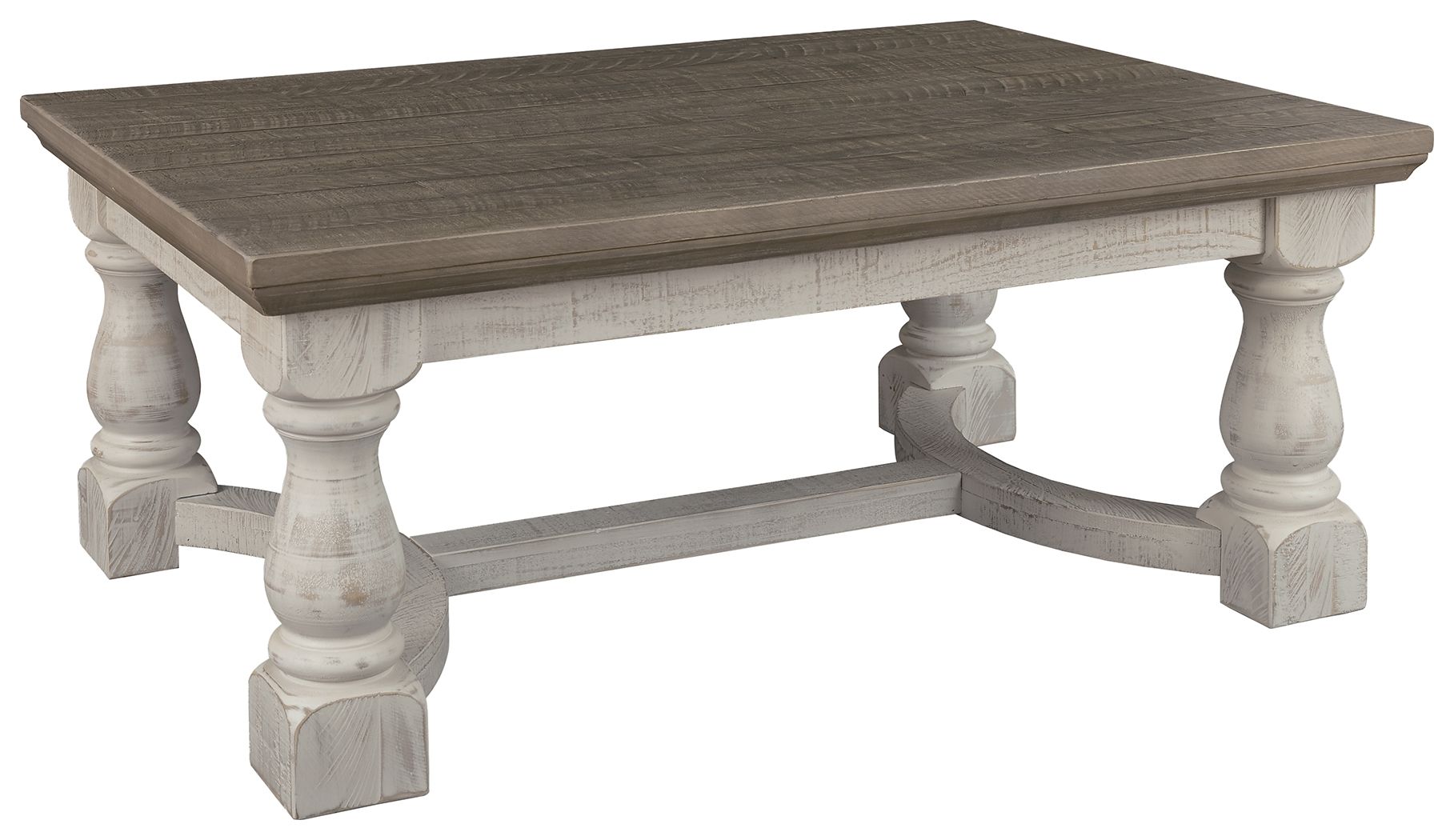 Ashley Furniture Havalance - Gray / White - Rectangular Cocktail Table | Meri Furniture