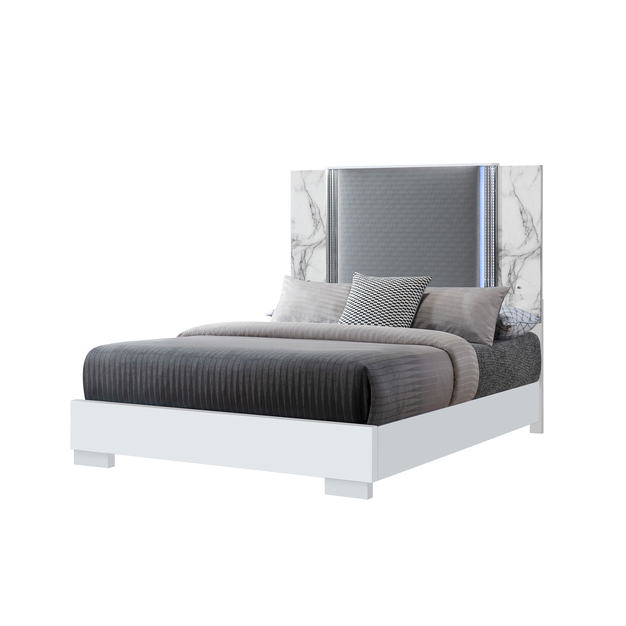 Moon - Modern Bed With LED Accent Lighting