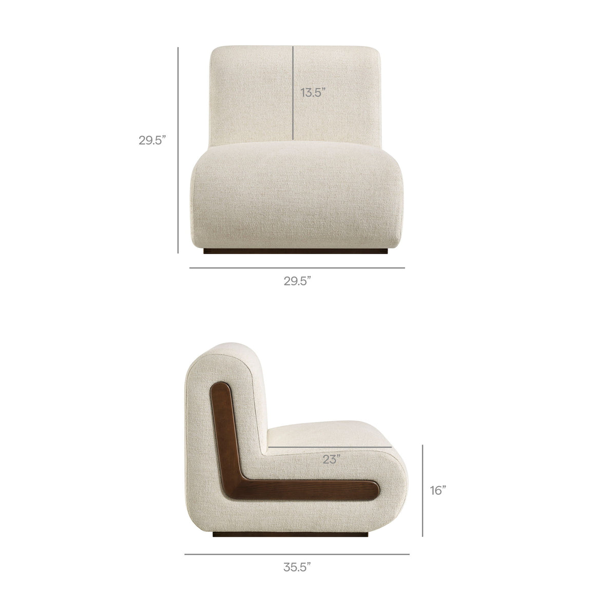 Denby Linen Blend Accent Chair by Modway