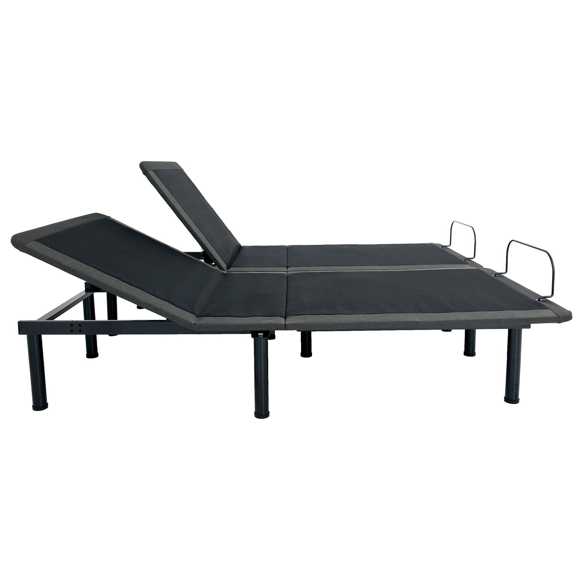 Refresh - 12" King Size Flex Head Latex Foam Hybrid Mattress And Adjustable Base Bundle - Blue