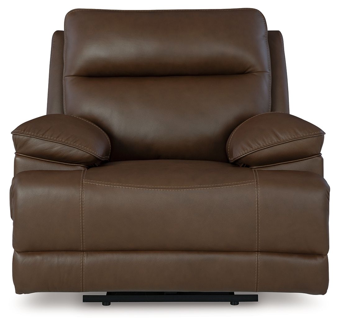 Signature Design by Ashley® Vonryan - Tobacco - Power Recliner / Adj Headrest | Meri Furniture
