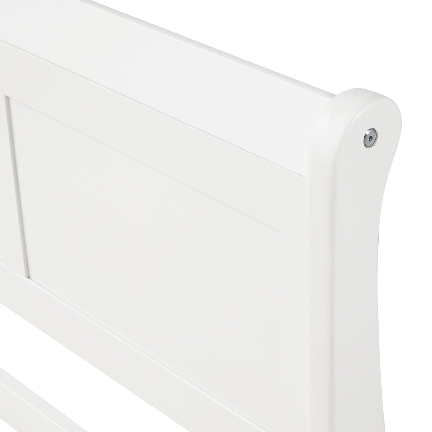 Platform Bed Frame Mattress Foundation Sleigh Bed With Headboard / Footboard / Wood Slat Suppor