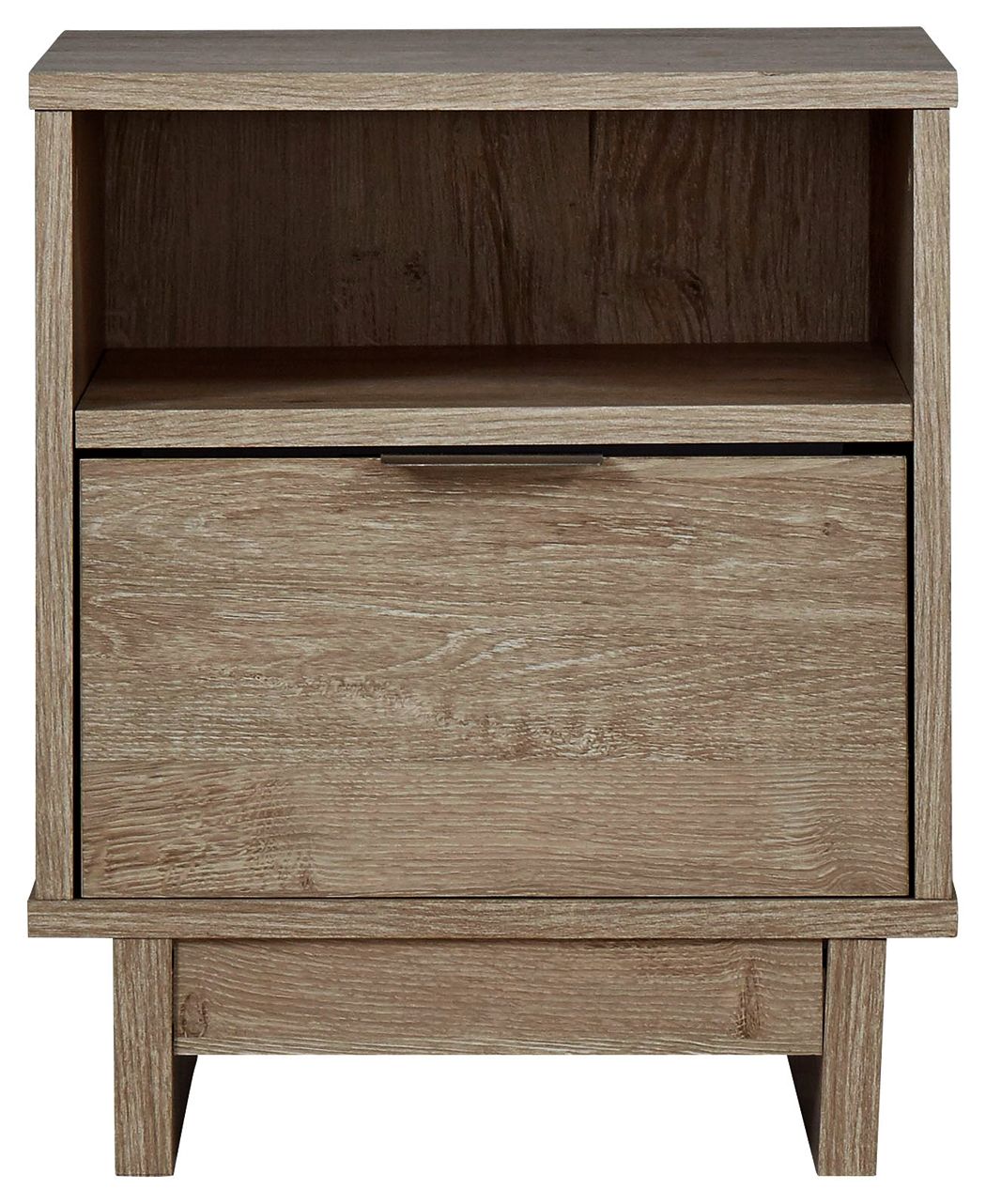 Signature Design by Ashley® Oliah - Beige - One Drawer Night Stand - 20'' Width | Meri Furniture
