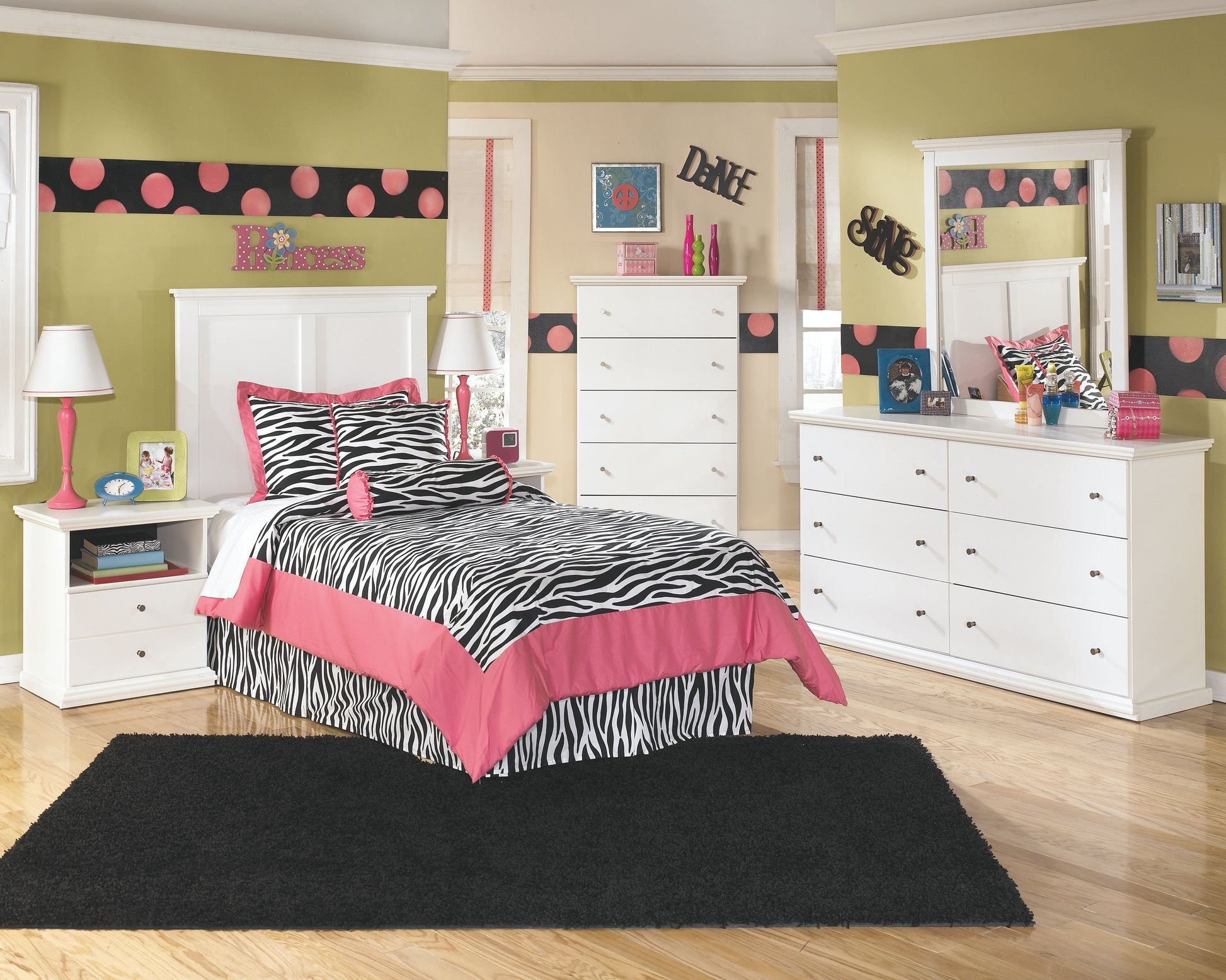 Signature Design by Ashley® Bostwick - Headboard With Bed Frame | Meri Furniture