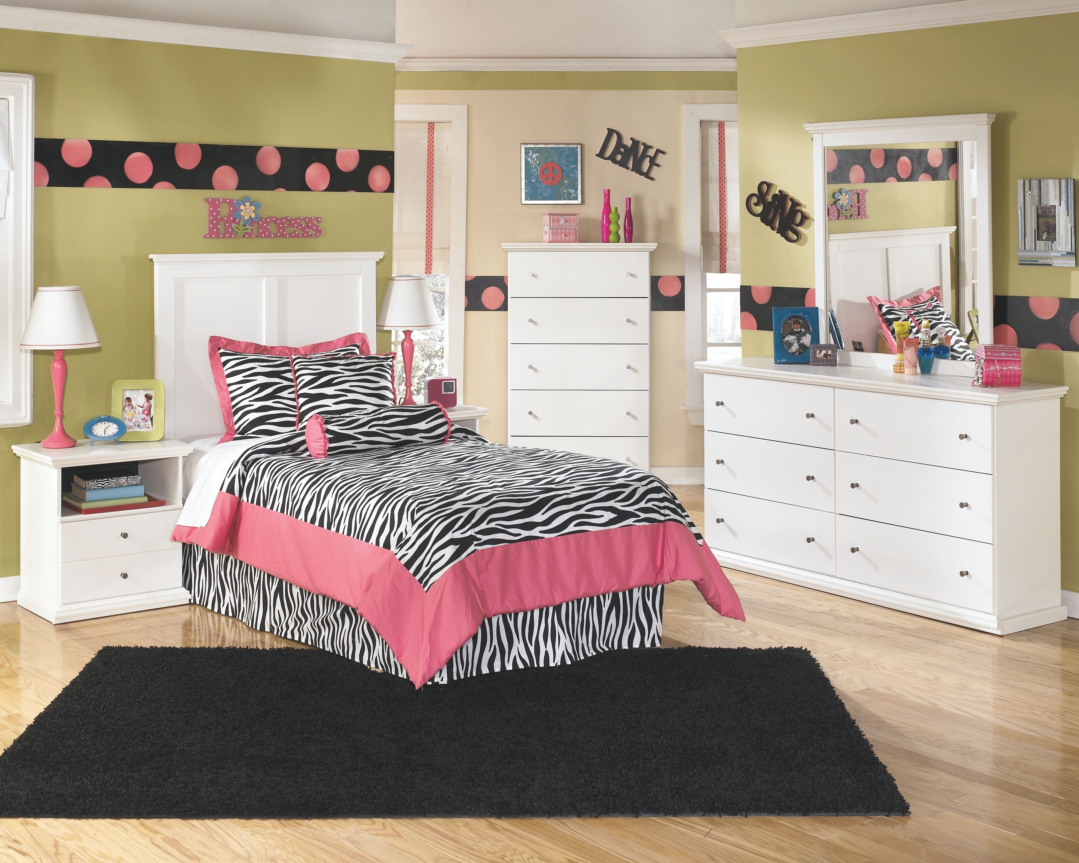 Signature Design by Ashley® Bostwick - Headboard With Bed Frame | Meri Furniture
