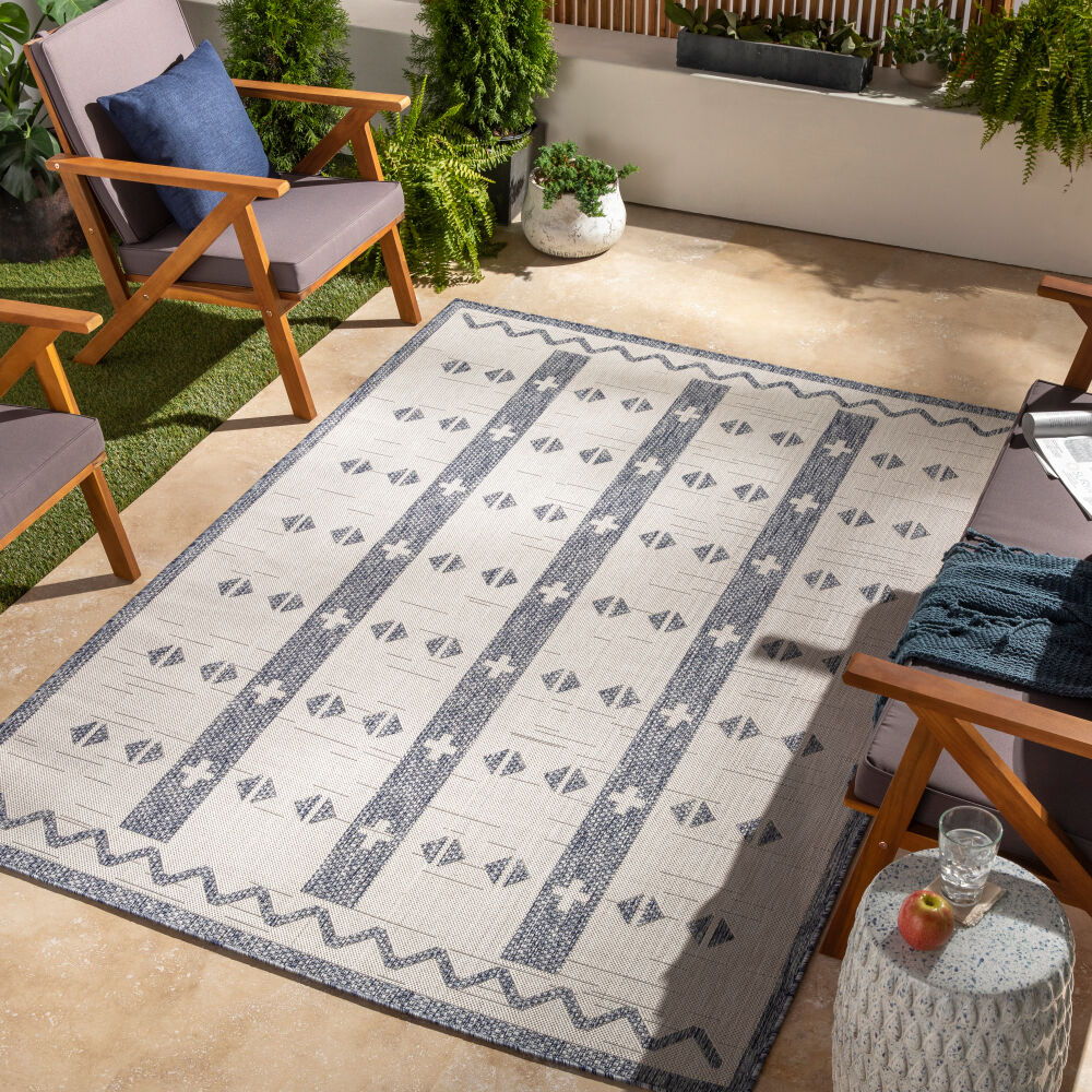 Tuareg Machine Woven Rug