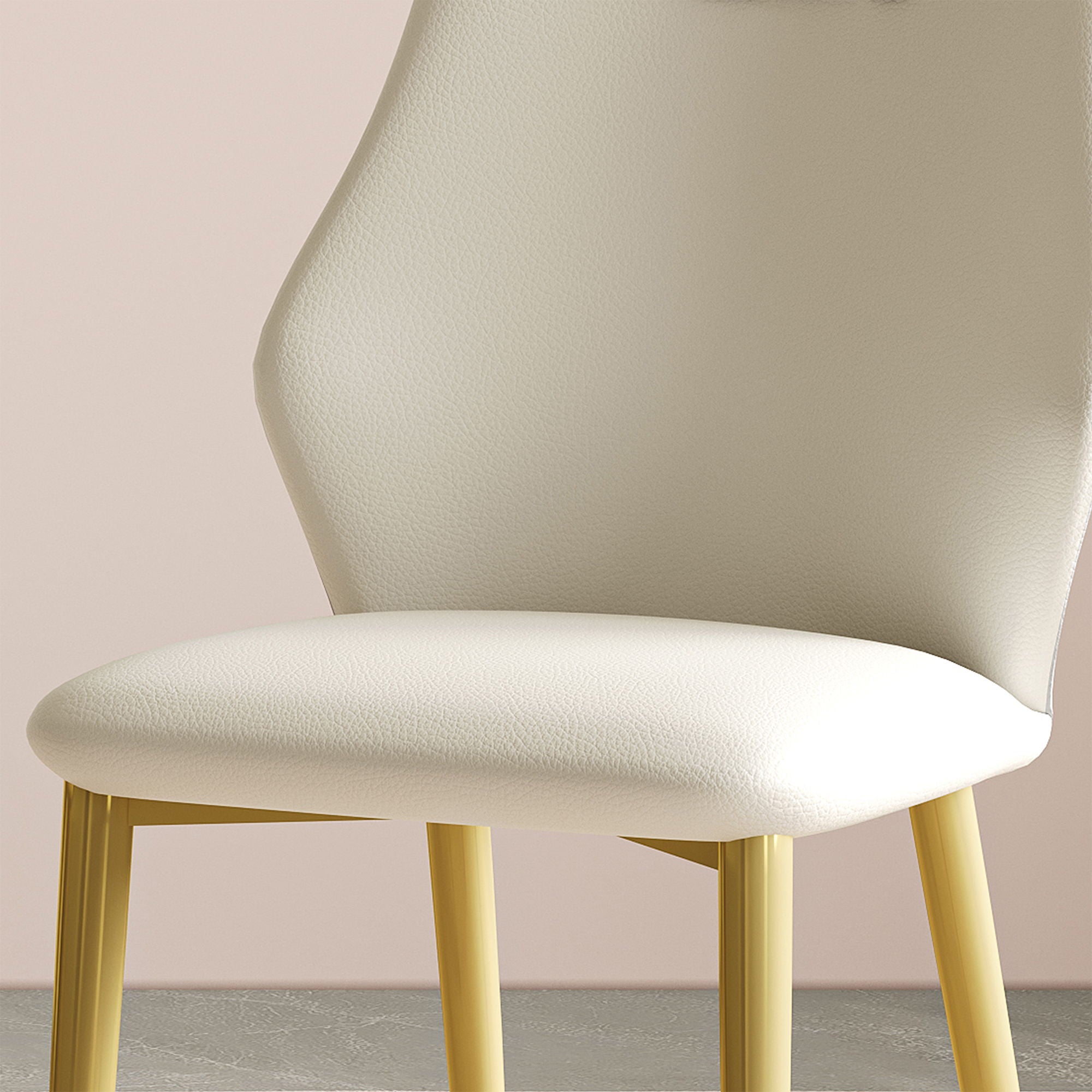 Dining Chairs (Set of 2) - Beige / Gray