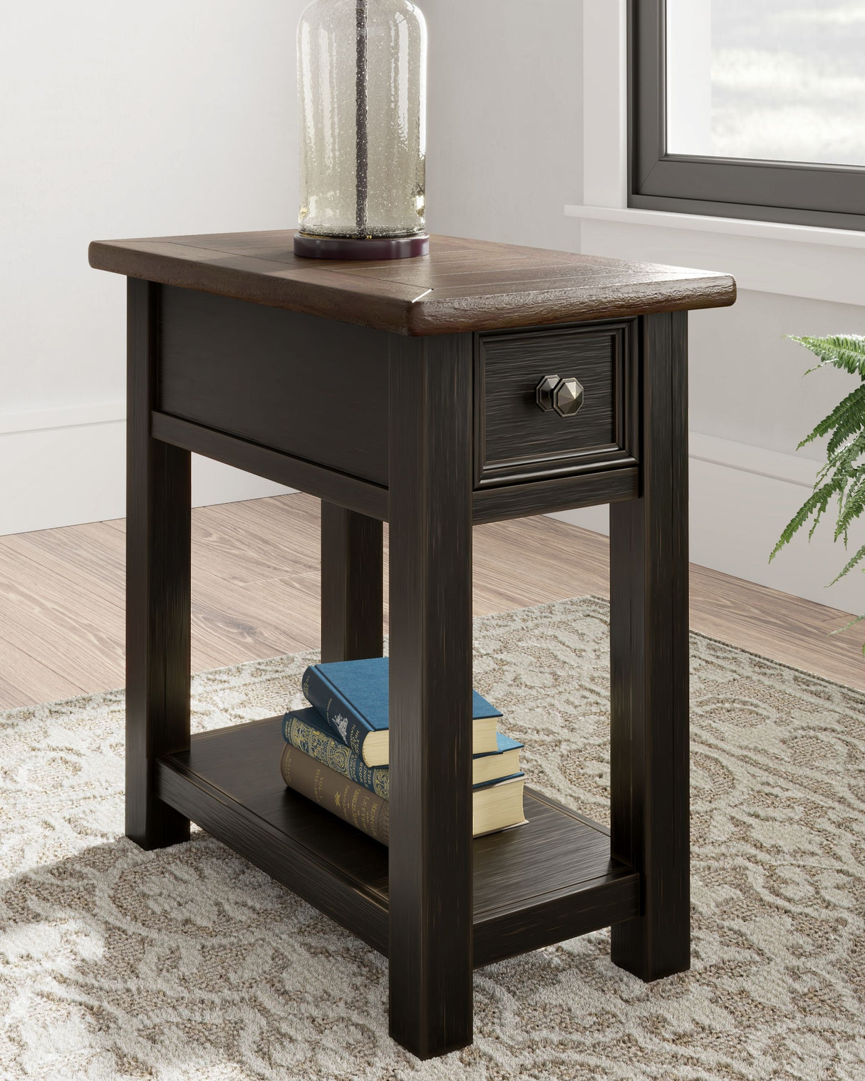 Ashley Furniture Tyler - Black / Gray - Chair Side End Table | Meri Furniture