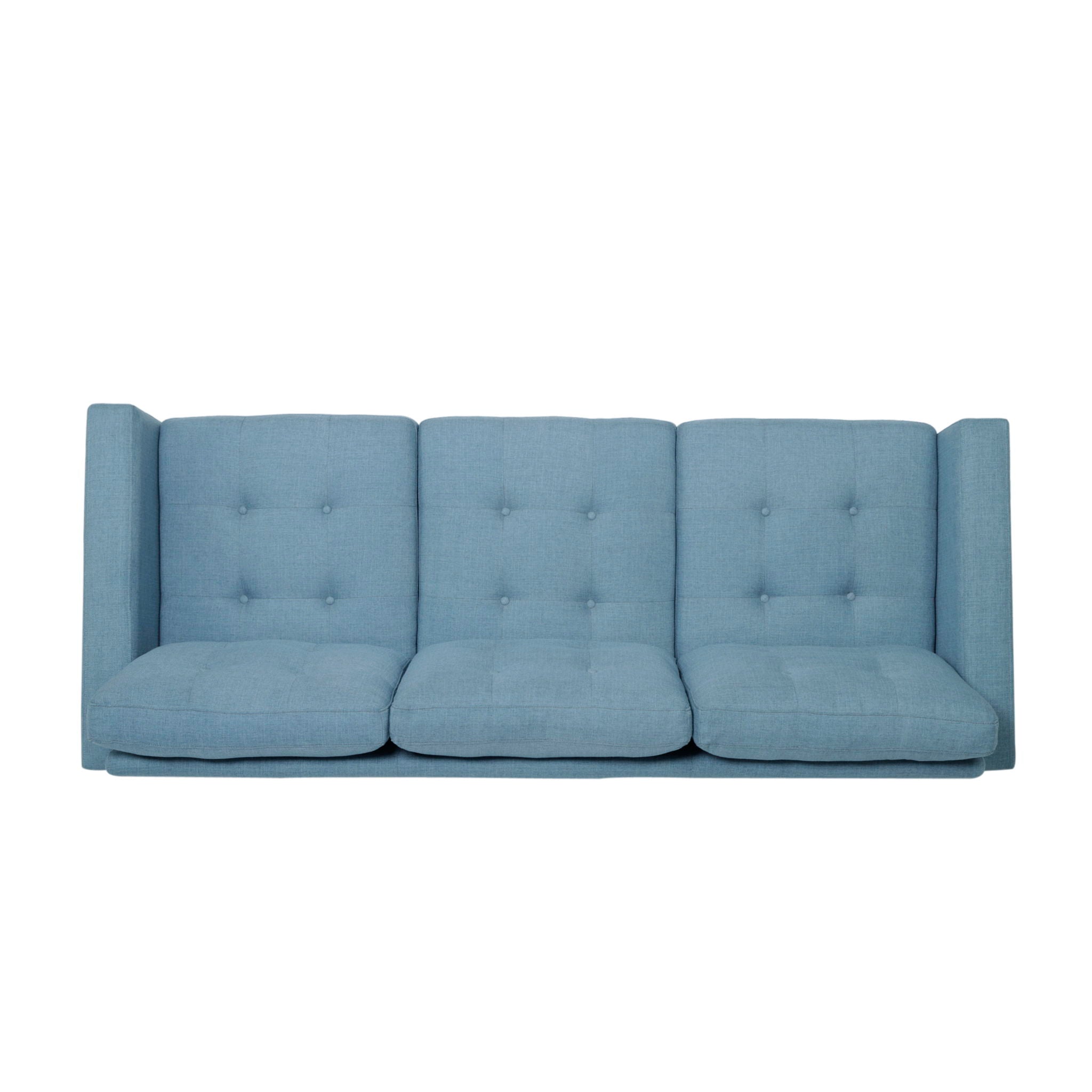 Jenny - Contemporary Tufted Fabric 3 Seater Sofa
