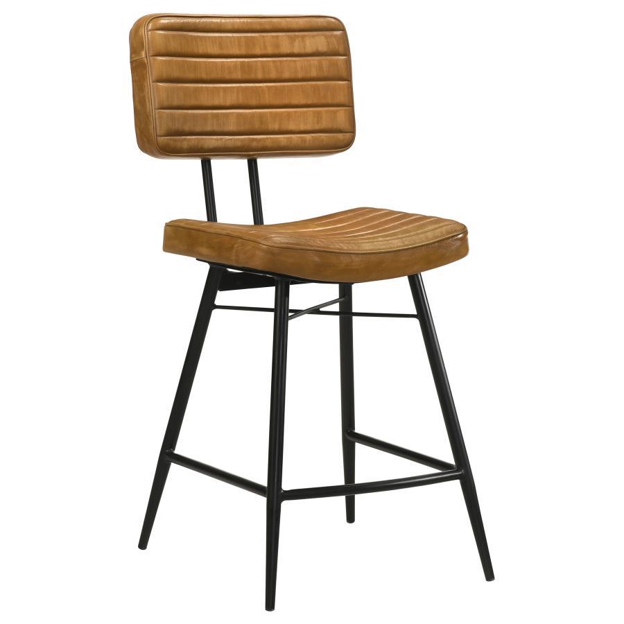 Coaster Fine Furniture Partridge - Leather Counter Chair (Set of 2) | Meri Furniture